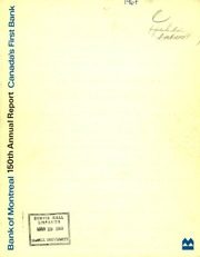 Bank of Montreal 1967 cover