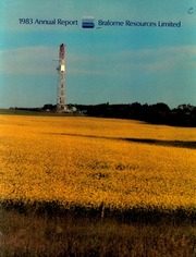 Bralorne Resources Limited 1983 cover
