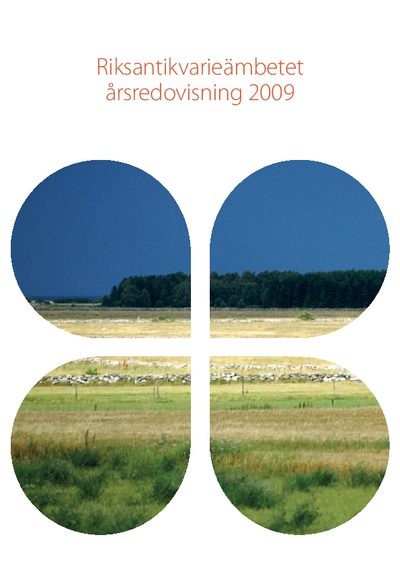 Riksantikvarieämbetet (Swedish National Heritage Board) 2009 cover