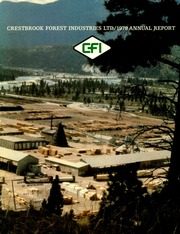 Crestbrook Forest Industries Ltd 1979 cover