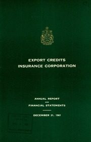 Export Credits Insurance Corporation 1961 cover