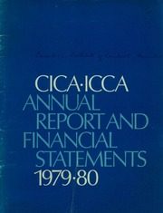 Canadian Institute of Chartered Accountants 1980 cover