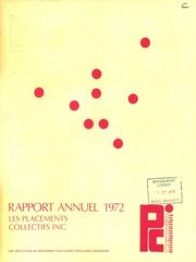 Les Placements Collectifs Inc 1972 cover
