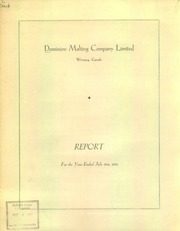 Dominion Malting Company Limited 1951 cover