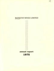 Bankeno Mines Limited 1975 cover