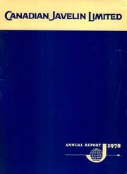 Canadian Javelin Limited 1978 cover