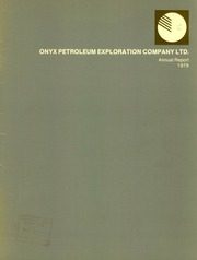 Onyx Petroleum Exploration Company Limited 1979 cover