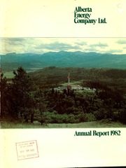 Alberta Energy Co. Ltd 1982 cover