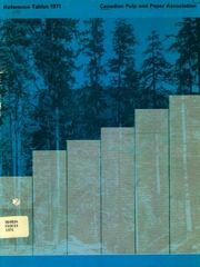 Canadian Pulp and Paper Association. Financials. 1971-- 1971 cover