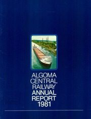 Algoma Central Railway 1981 cover