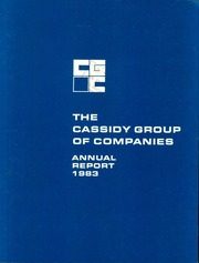 Cassidy Group of Companies 1983 cover