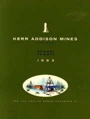 Kerr-Addison Mines Ltd 1963 cover