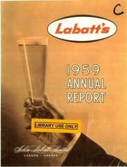 John Labatt Limited 1959 cover