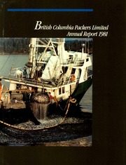 British Columbia Packers Limited 1981 cover