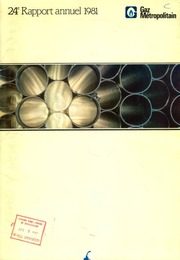Gaz métropolitain, Inc 1981 cover