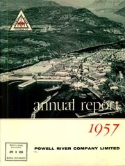 Powell River Company Limited 1957 cover