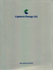 Canterra Energy Ltd 1982 cover