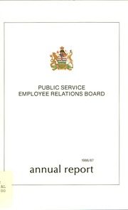Alberta. Public Service Employee Relations Board 1987 cover