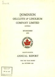 Dominion Oilcloth and Linoleum Company Limited 1956 cover