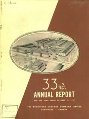 Brantford Cordage Company Limited 1957 cover