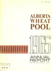 Alberta Wheat Pool 1965 cover