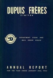 Dupuis Freres,Limitee 1952 cover