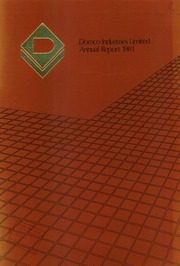 Domco Industries Ltd 1981 cover
