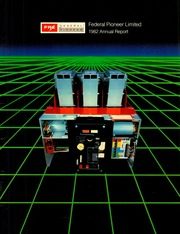 Federal Pioneer Limited 1982 cover