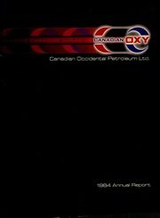 Canadian Occidental Petroleum Ltd 1984 cover