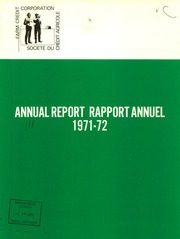 Farm Credit Canada 1972 cover