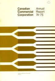 Canadian Commercial Corporation 1975 cover