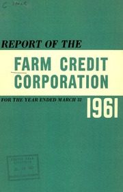 Farm Credit Canada 1961 cover