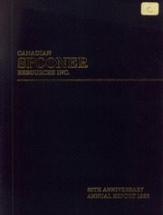 Canadian Spooner Resources Inc 1986 cover
