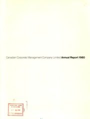 Canadian Corporate Management Company Limited , issuing body. 1980 1980 cover
