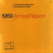 Francana Development Corporation Limited 1969 cover