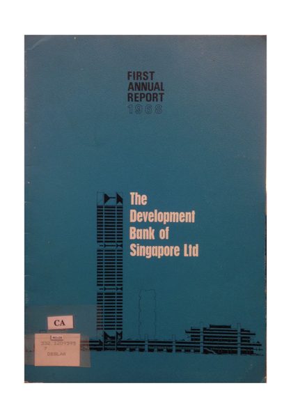 Development Bank of Singapore (DBS) 1968 cover