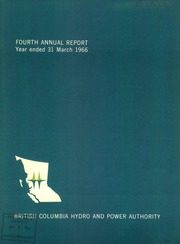British Columbia Hydro & Power Authority 1966 cover