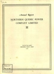 Northern Quebec Power Company Limited 1956 cover