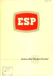 Eastern Steel Products, Limited 1950 cover