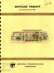 Montreal Transportation Commission 1962 cover