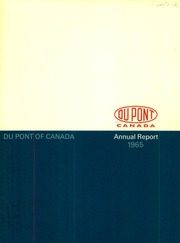 Du Pont Company of Canada Limited 1965 cover