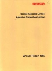 Asbestos Co Ltd 1985 cover