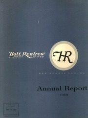 Holt, Renfrew & Company Limited 1954 cover