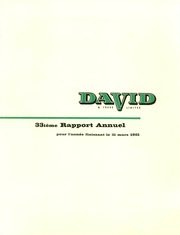David & Frère Limitée 1961 cover