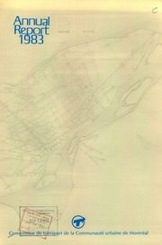 Commisssion de Transport de la Communaute Urbaine de Montreal 1983 cover