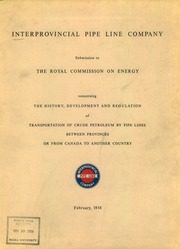 Interprovincial Pipe Line Company. Financials. 1958-12-31 1958 cover