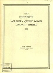 Northern Quebec Power Company Limited 1957 cover