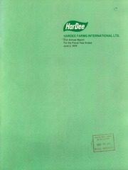 Hardee Farms International Ltd 1979 cover