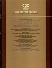 Canada Development Corporation 1981 cover