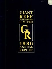 Giant Reef Petroleums Limited 1986 cover